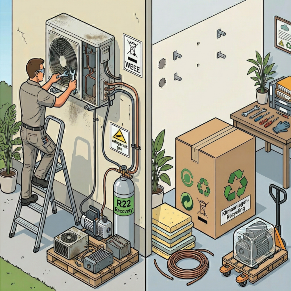 Rueckbau und Entsorgung der Klimaanlage